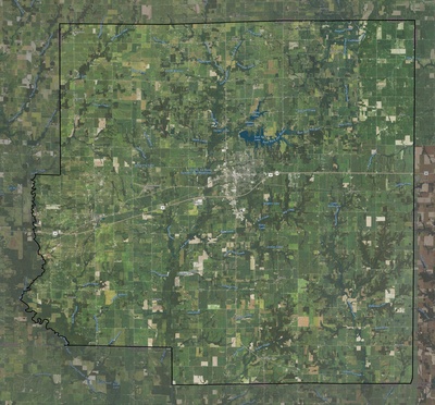 Richland County IL USGS imagery and topo map