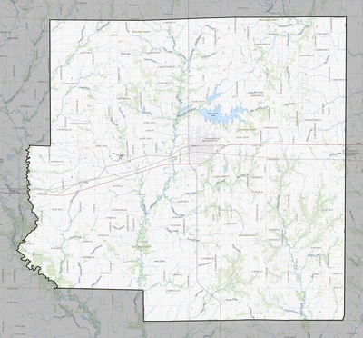 Richland County IL USGS topo map