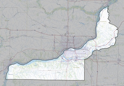 Rock Island County IL USGS topo map