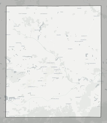 Saline County IL county basemap context