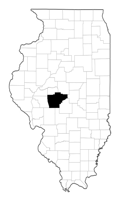 Sangamon County in Illinois