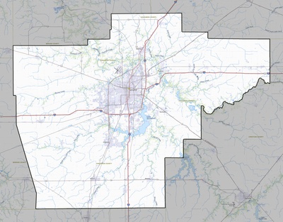 Sangamon County IL USGS topo map