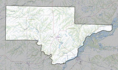 Schuyler County IL USGS topo map