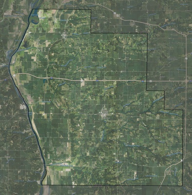 Scott County IL USGS imagery and topo map