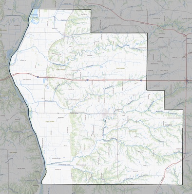 Scott County IL USGS topo map
