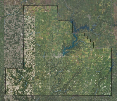 Shelby County IL USGS imagery and topo map