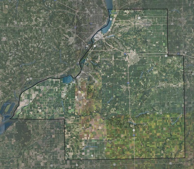 Tazewell County IL USGS imagery and topo map