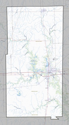 Vermilion County IL USGS topo map