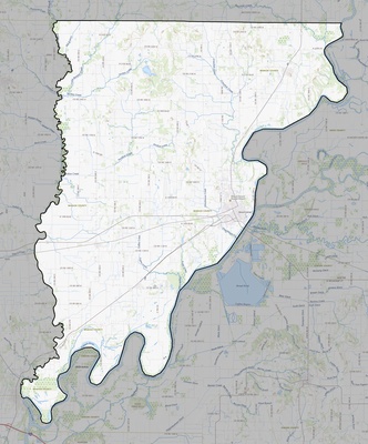 Wabash County IL USGS topo map