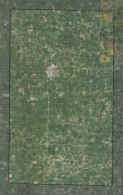 Warren County IL USGS imagery and topo map