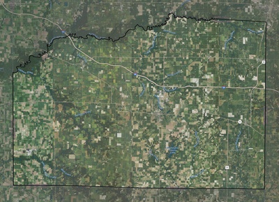 Washington County IL USGS imagery and topo map
