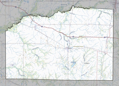 Washington County IL USGS topo map
