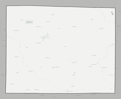 Wayne County IL county basemap context