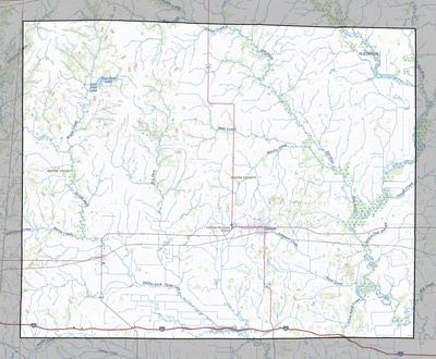 Wayne County IL USGS topo map