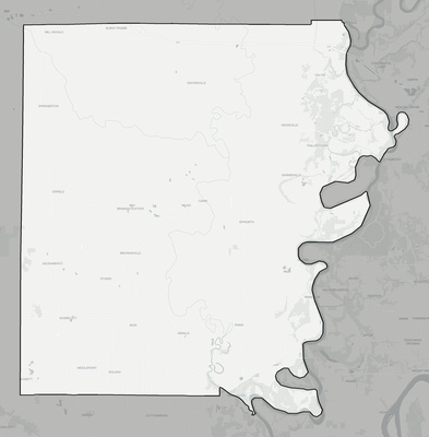 White County IL county basemap context