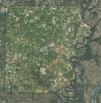 White County IL USGS imagery and topo map