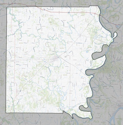 White County IL USGS topo map