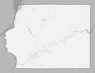 Whiteside County IL county basemap context