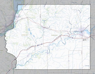 Whiteside County IL USGS topo map