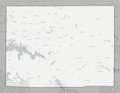 Williamson County IL county basemap context