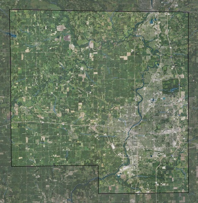 Winnebago County IL USGS imagery and topo map