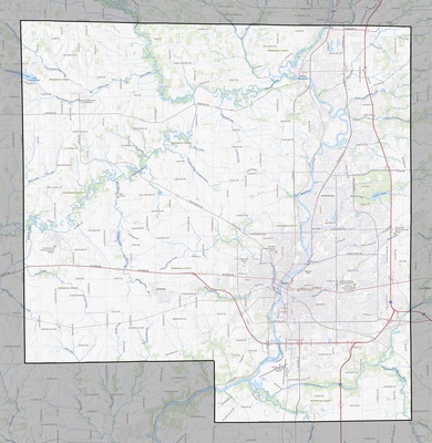 Winnebago County IL USGS topo map