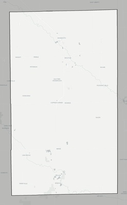 Adams County IN county basemap context