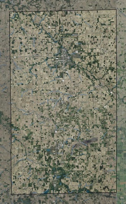Adams County IN USGS imagery and topo map