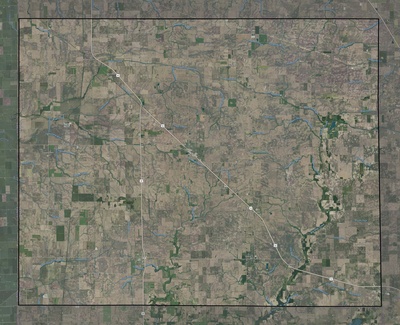 Benton County IN USGS imagery and topo map