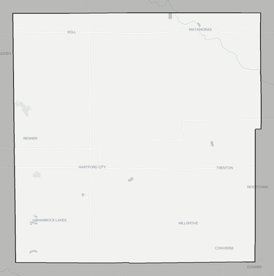 Blackford County IN county basemap context