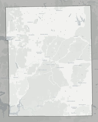 Brown County IN county basemap context