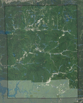 Brown County IN USGS imagery and topo map