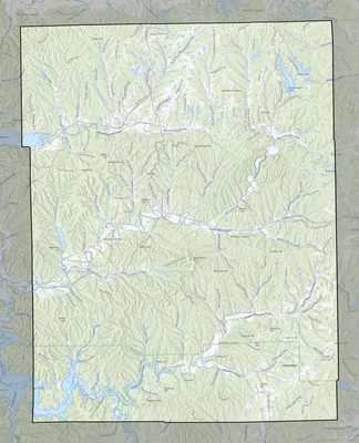 Brown County IN USGS topo map