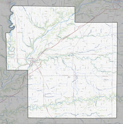 Carroll County IN USGS topo map