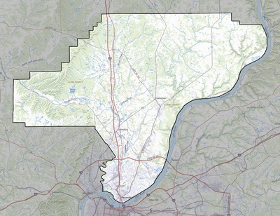 Clark County IN USGS topo map
