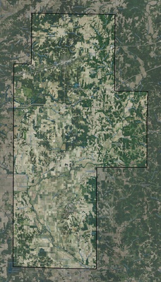 Clay County IN USGS imagery and topo map