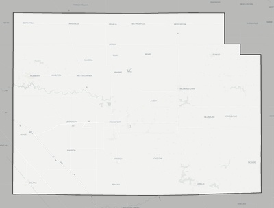 Clinton County IN county basemap context