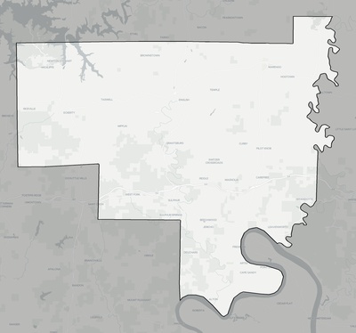 Crawford County IN county basemap context