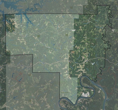Crawford County IN USGS imagery and topo map