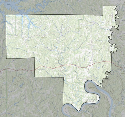 Crawford County IN USGS topo map