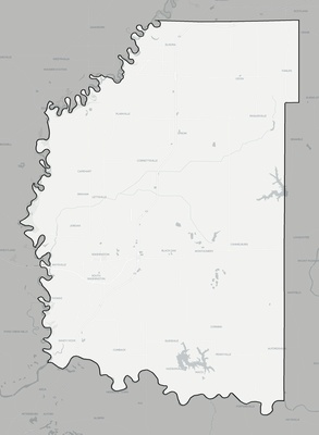 Daviess County IN county basemap context