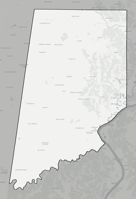 Dearborn County IN county basemap context