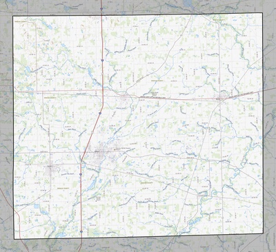 DeKalb County IN USGS topo map