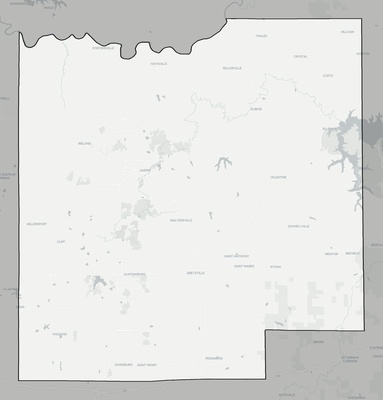 Dubois County IN county basemap context