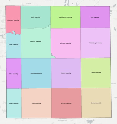 Elkhart County IN subdivision map preview