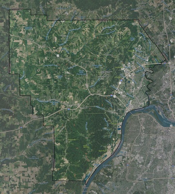 Floyd County IN USGS imagery and topo map
