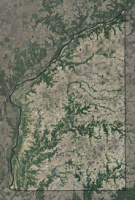 Fountain County IN USGS imagery and topo map