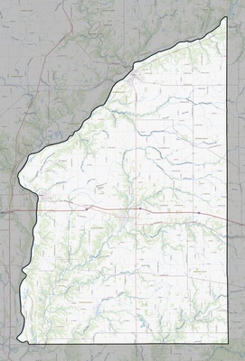 Fountain County IN USGS topo map