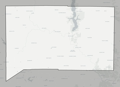 Franklin County IN county basemap context