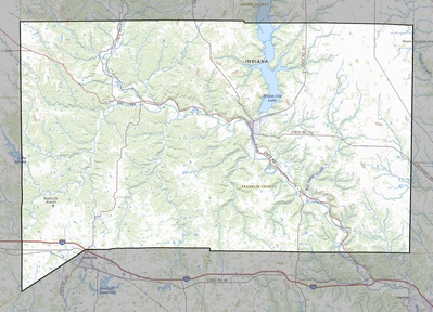 Franklin County IN USGS topo map